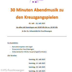 30 Minuten Abendmusik