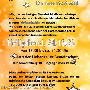 Heiligabend gemeinsam feiern