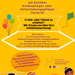 Initiativbewerbung für die Kita´s