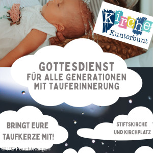 Einladung zum Tauferinnerungsgottesdienst