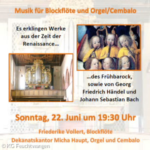 Konzert Blockflöte und Orgel