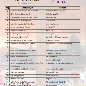 Lebendiger Adventskalender