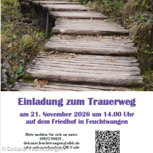Einladung zum Trauerweg