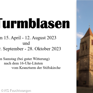 Herzliche Einladung zum Turmblasen